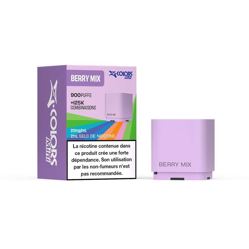 [zcolors berry mix 20 zland] Z LAB Cartouches Z Colors Mini Berry Mix 2ml (20mg sels)