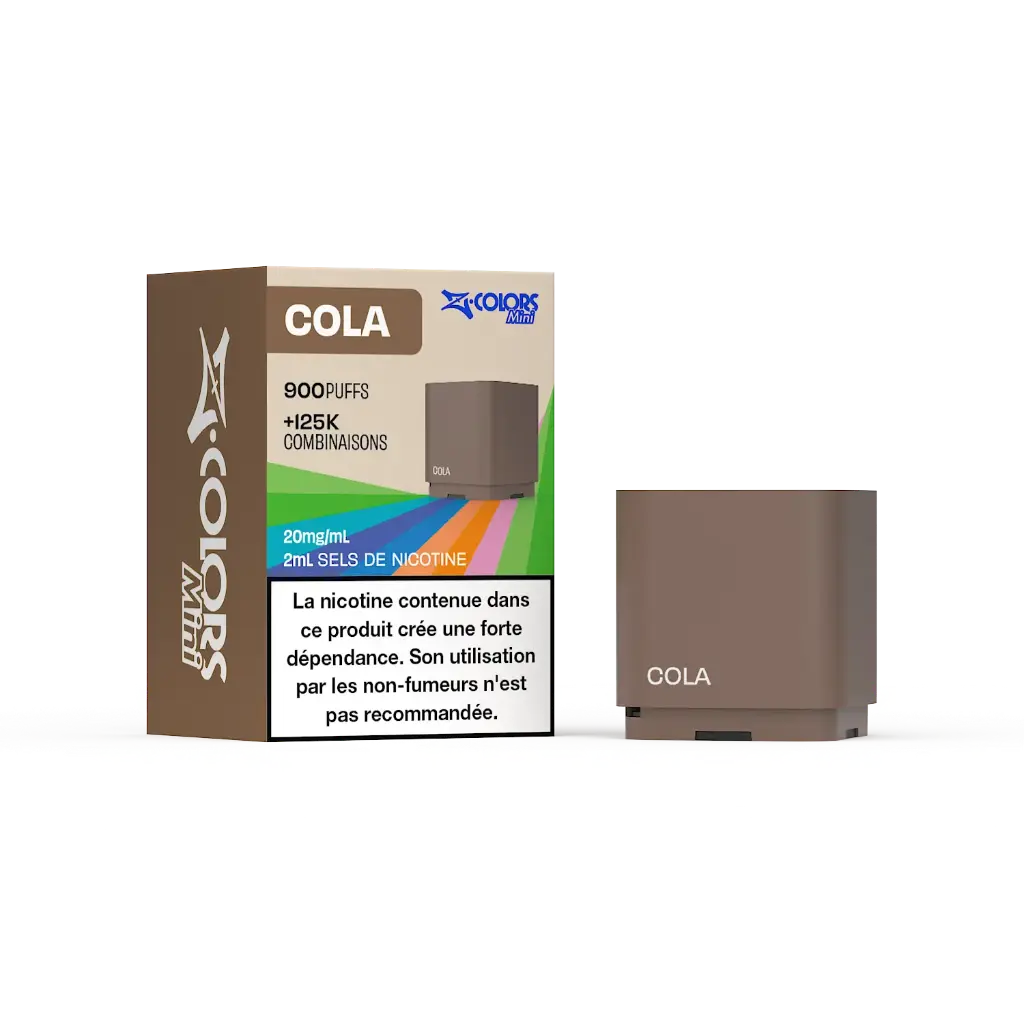 [zcolors cola 20 zland] Z LAB Cartouches Z Colors Mini Cola 2ml (20mg sels)