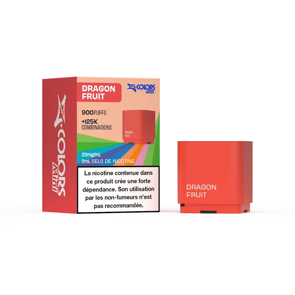 [zcolors dragon 20 zland] Z LAB Cartouches Z Colors Mini Dragon Fruit 2ml (20mg sels)
