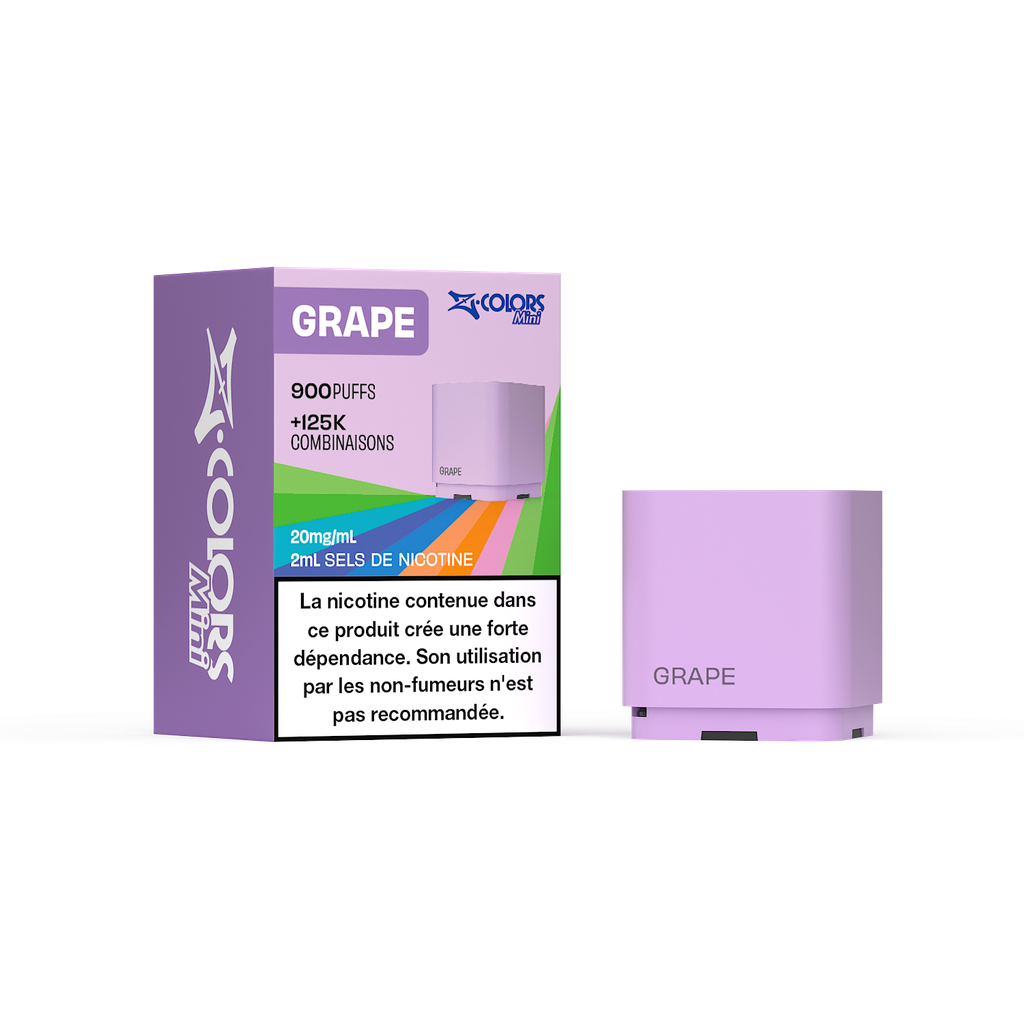 [zcolors grape 20 zland] Z LAB Cartouches Z Colors Mini Grape 2ml (20mg sels)