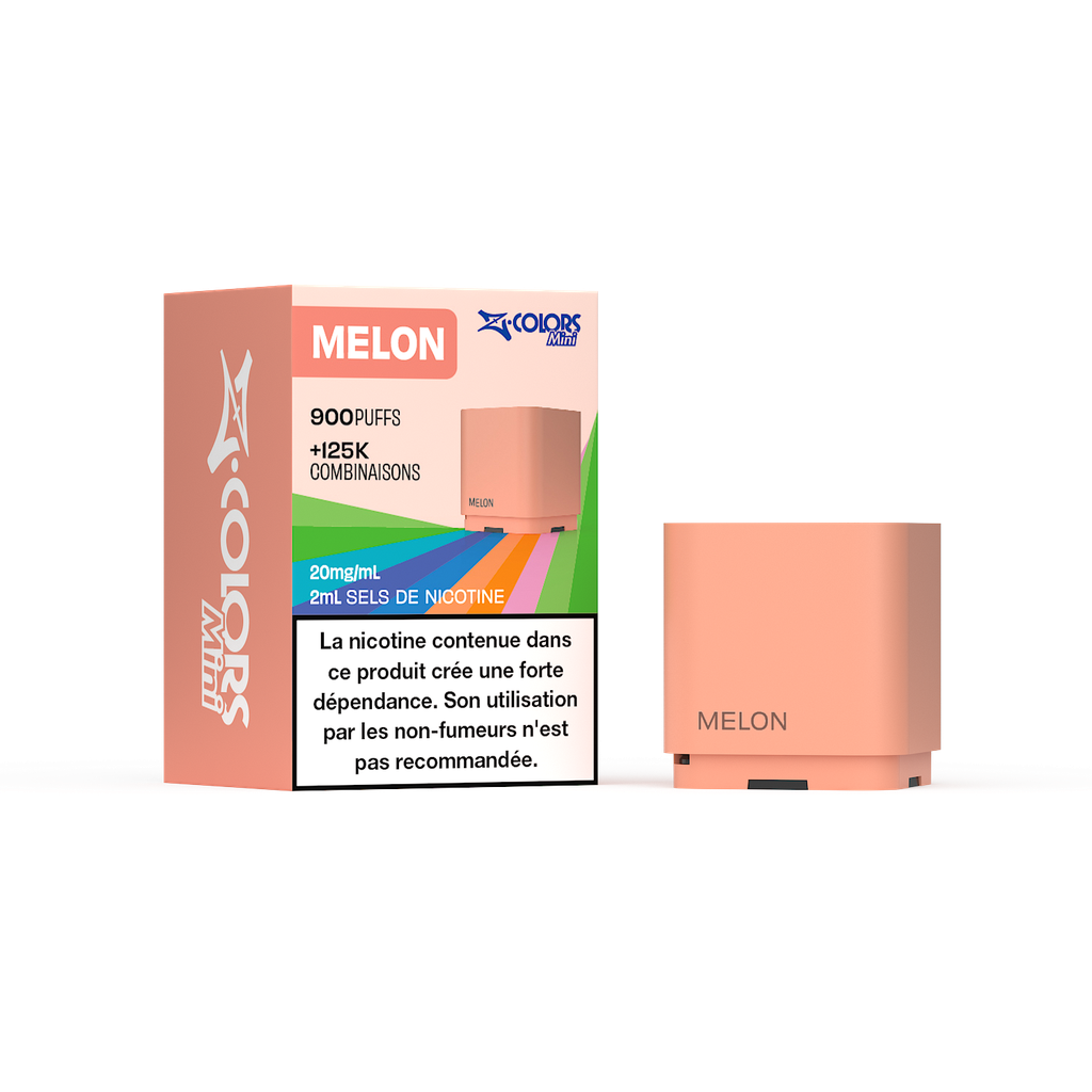 [zcolors melon 20 zland] Z LAB Cartouches Z Colors Mini Melon 2ml (20mg sels)