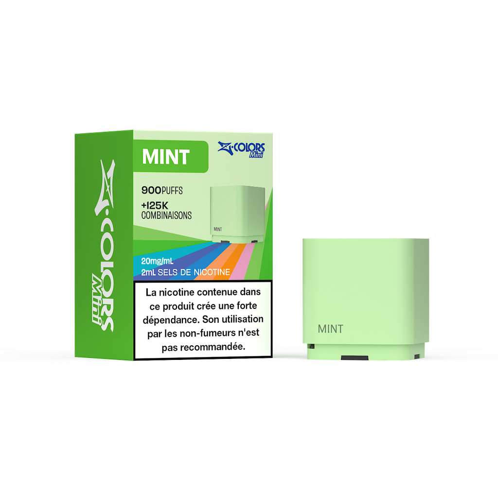 [zcolors mint 20 zland] Z LAB Cartouches Z Colors Mini Mint 2ml (20mg sels)